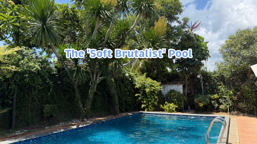 The 'Soft Brutalist' Pool: Combining Raw Concrete with Tropical Lushness