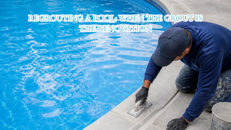 Regrouting a Pool When the Grout Is the Renovation